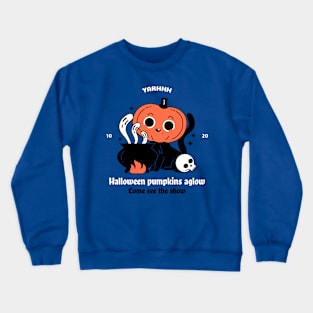 Halloween pumpkins aglow, Come see the show Crewneck Sweatshirt